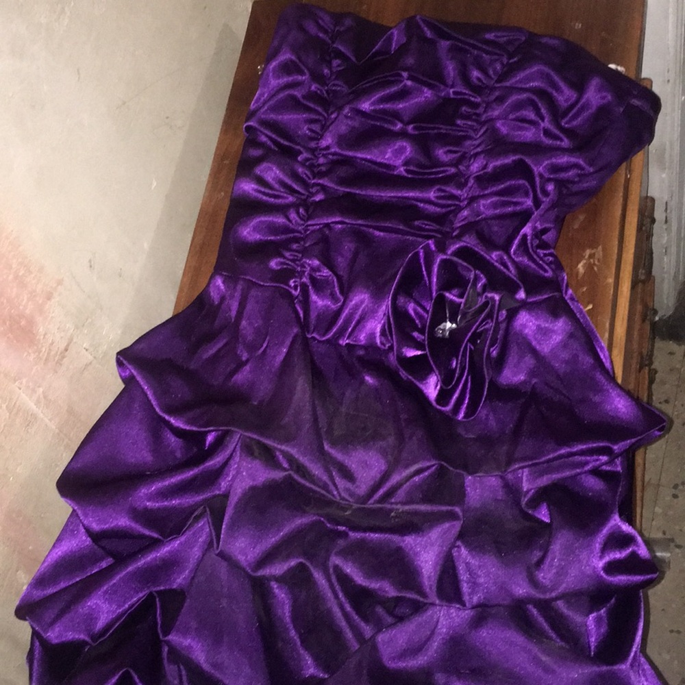 80’s inspire purple dress